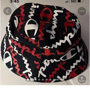 Champion Logo Allover Fishers Bucket Hat Size L